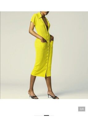 Hanifa Yellow Cheri Dress